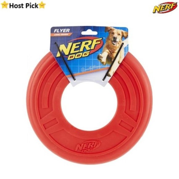 Nerf Other - ⛔️SOLD⛔️ NERF DOG Atomic Flyer Dog Toy, Frisbee,  Large 10" Diameter Red NWT